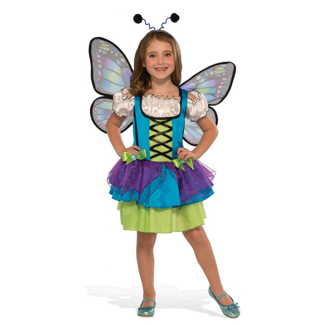 Rubies Glittery Blue Butterfly Medium Costume