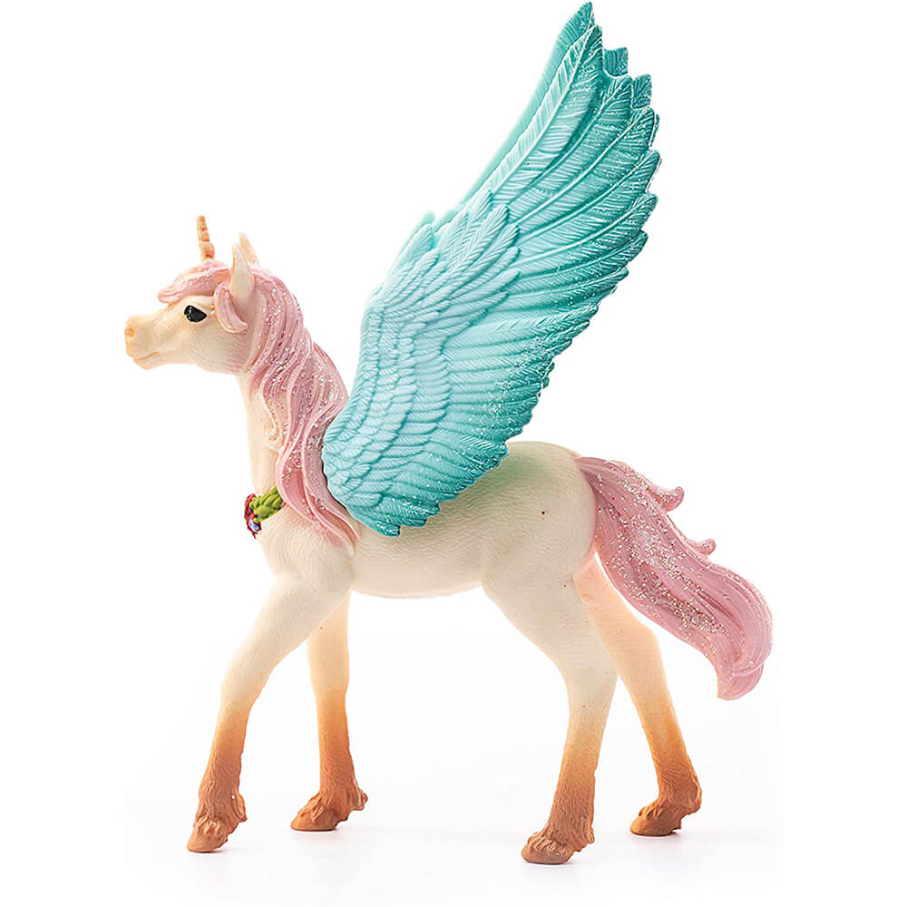 Schleich Bayala Decorated Unicorn Pegasus Foal  Figure