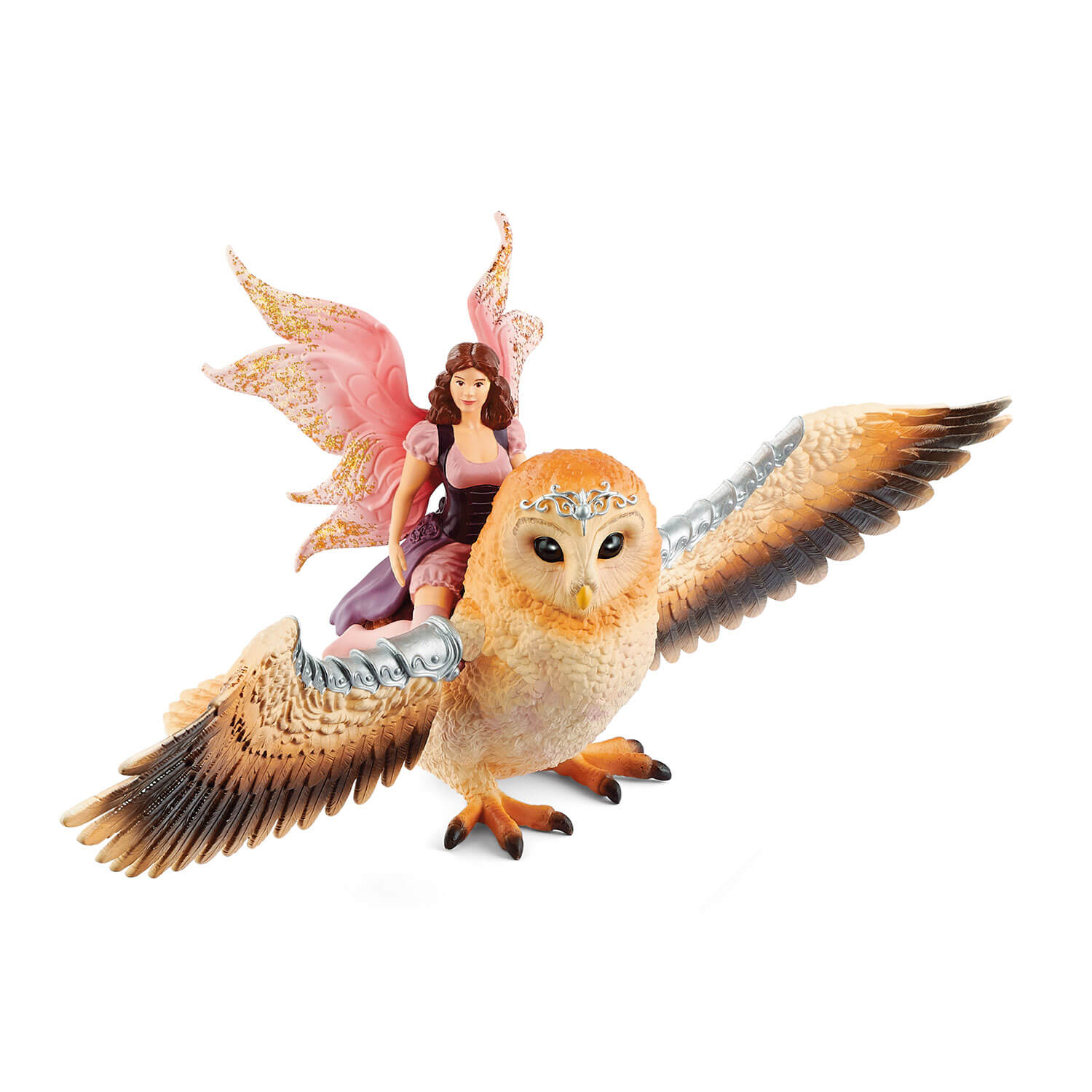 Schleich bayala Fairy in Flight on Glam-Owl (70713)