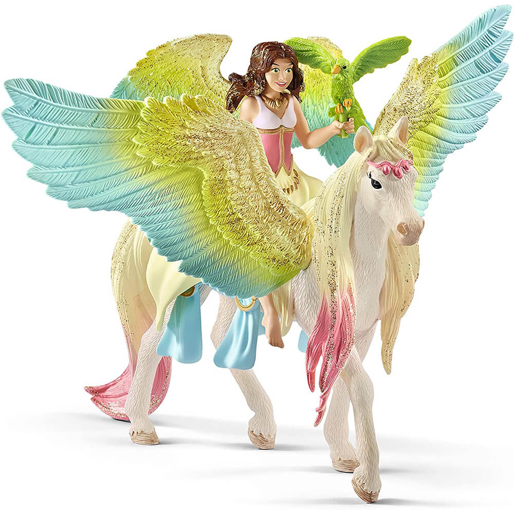 Schleich Bayala Fairy Surah with Glitter Pegasus Playset
