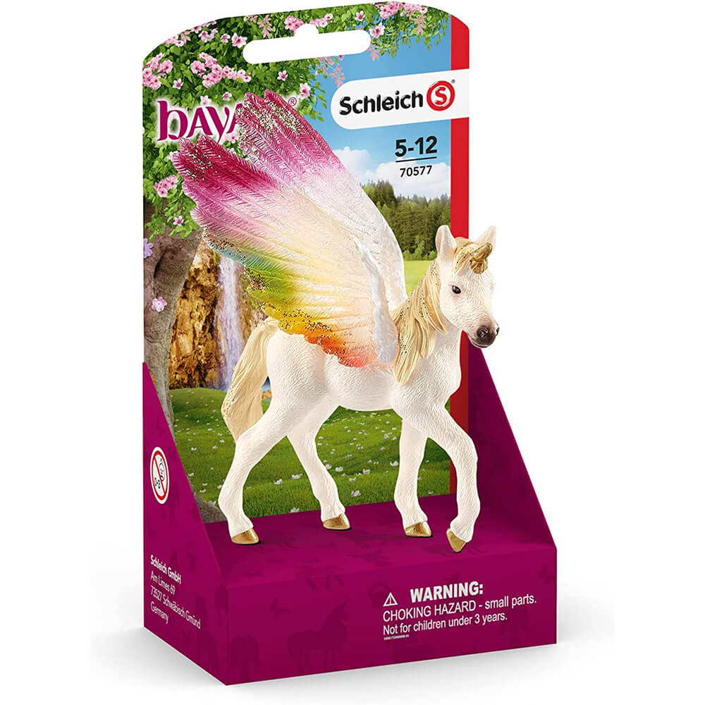 Schleich Bayala Winged Rainbow Unicorn Foal Figure – Maziply Toys