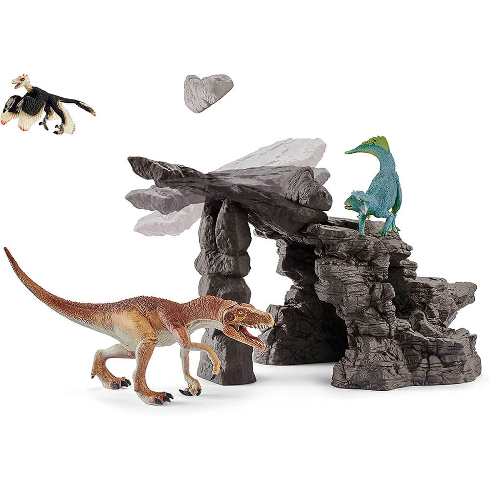 Schleich Dinosaurs Dinosaur Set with Cave Playset