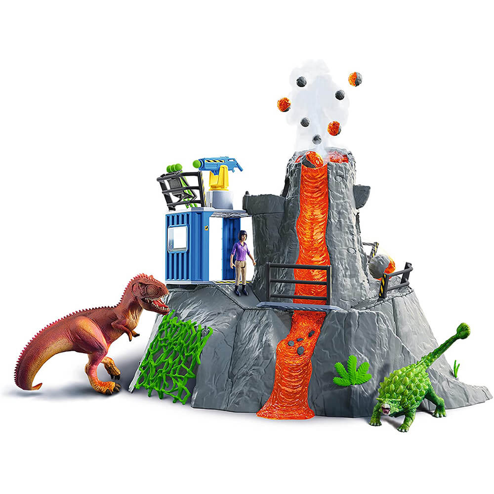 Schleich Dinosaurs Volcano Expedition Base Camp Playset