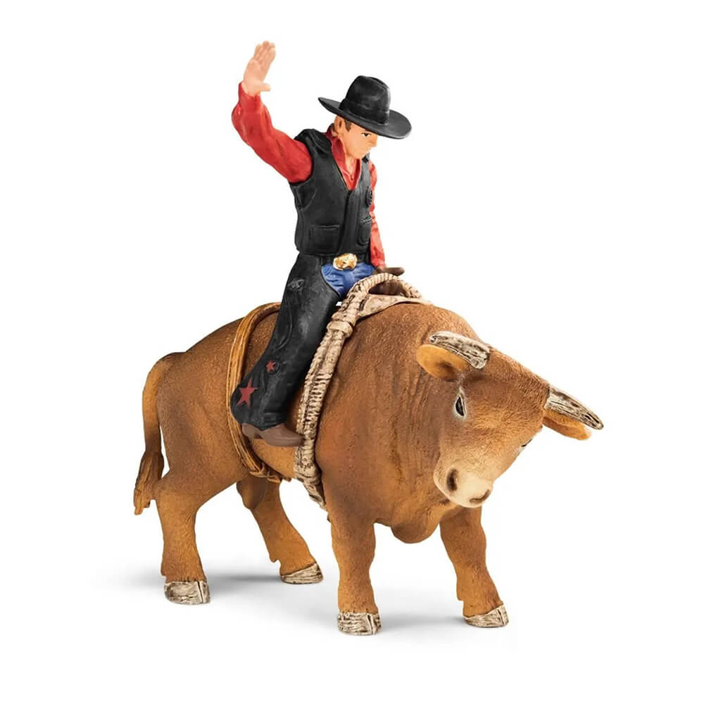 Schleich Farm World Cowboy with Bull Playset