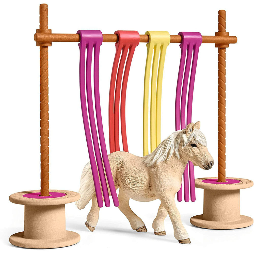 Schleich Farm World Pony Curtain Obstacle Playset