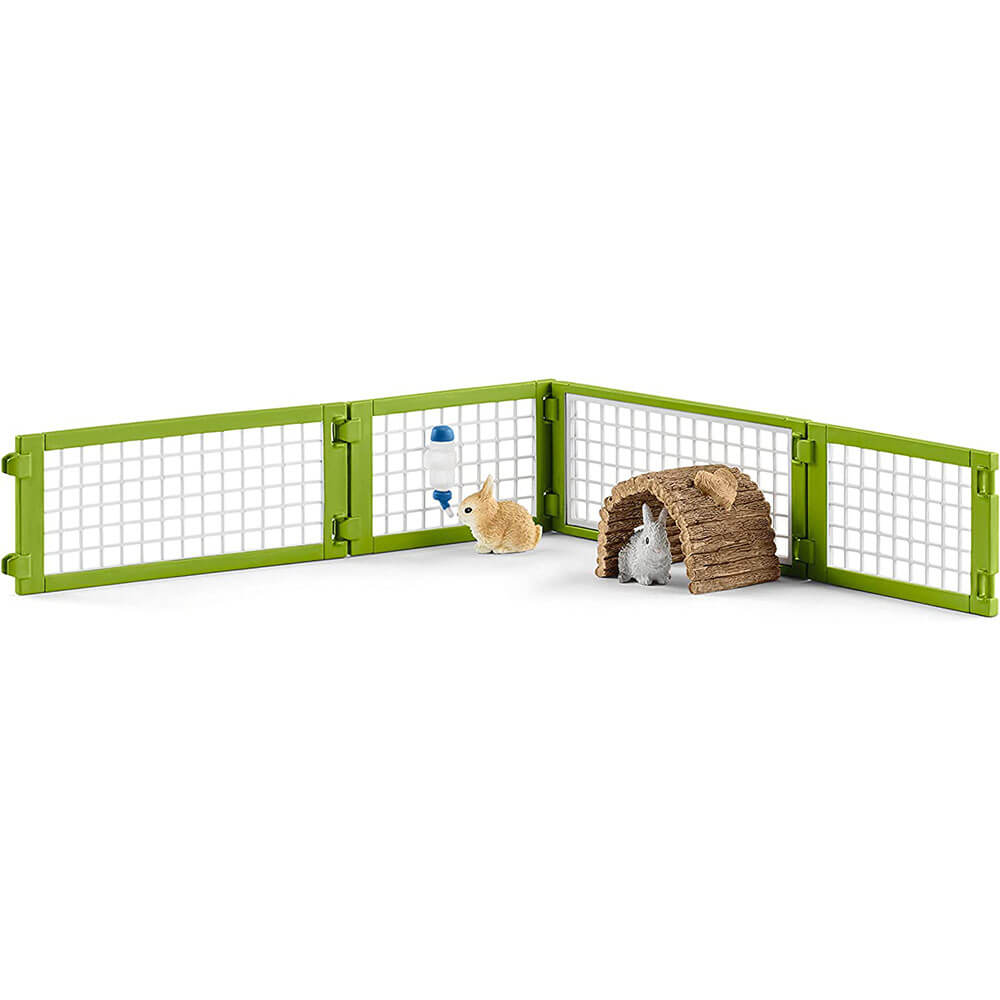 Schleich Farm World Rabbit Hutch Playset