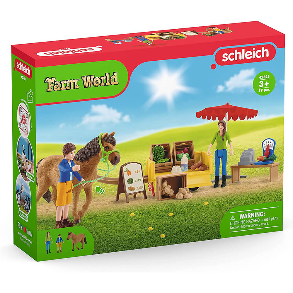 Schleich Farm World Sunny Day Mobile Farm Stand Playset
