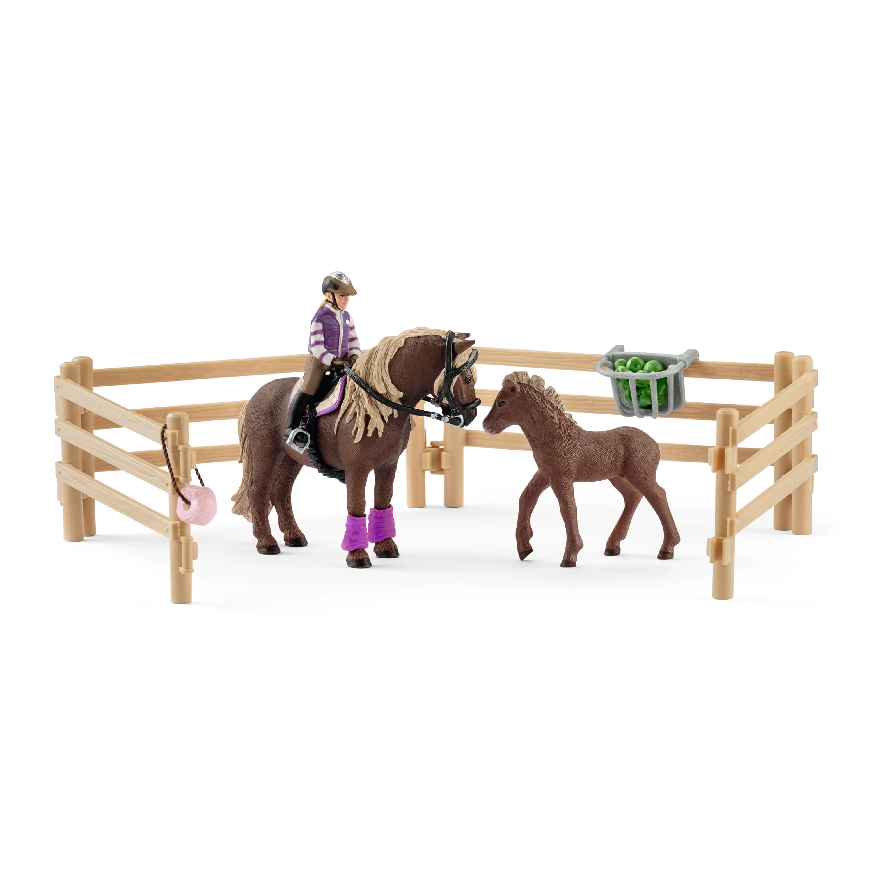 Schleich Horse Club Rider With Icelandic Ponies Toy Figure