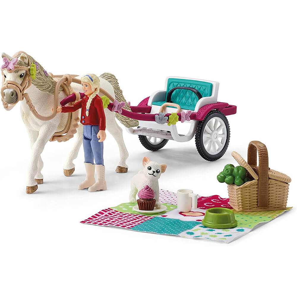 Schleich Horse Club Small Carriage For The Big Horse Show Playset