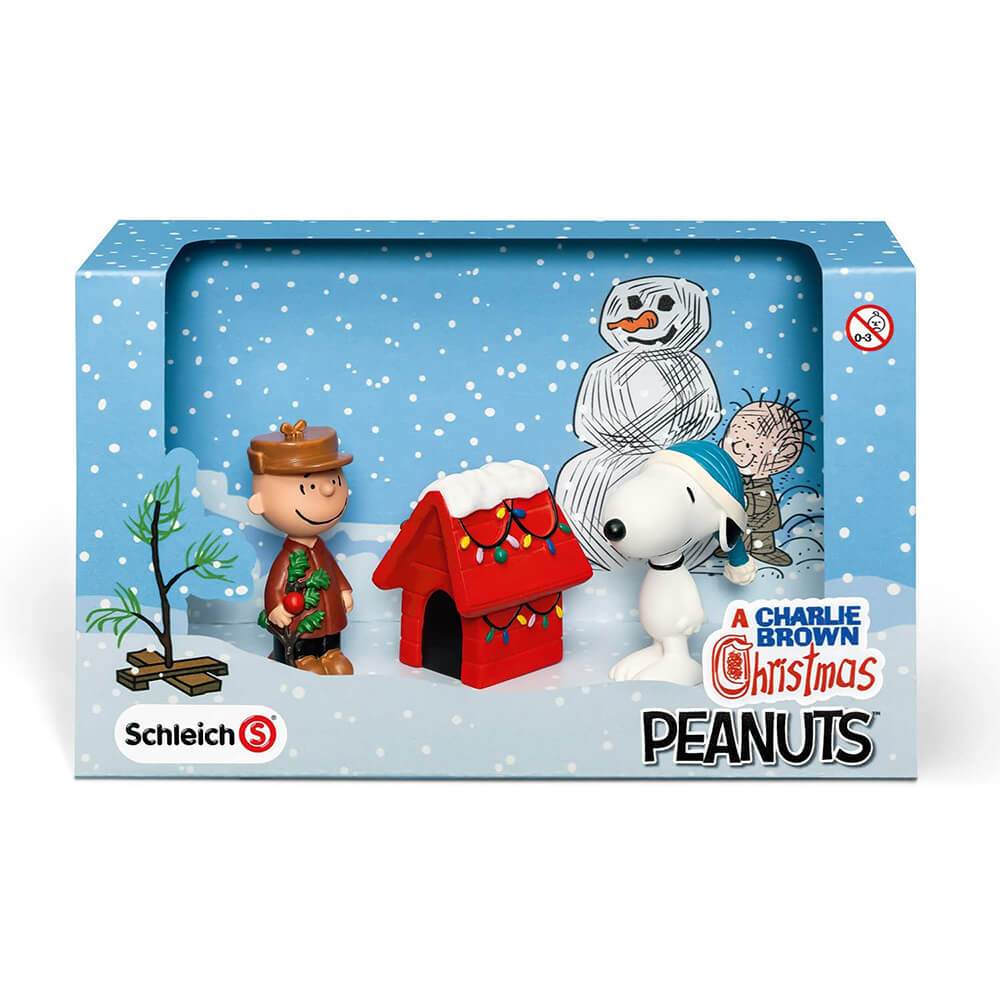 Schleich Peanuts Christmas Scenery Pack Toy Figure