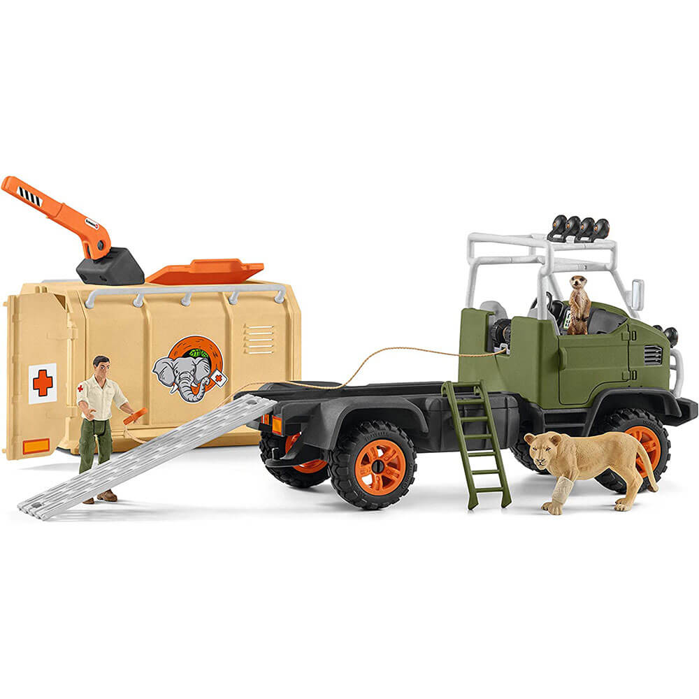 Schleich Wild Life Animal Rescue Large Truck Playset