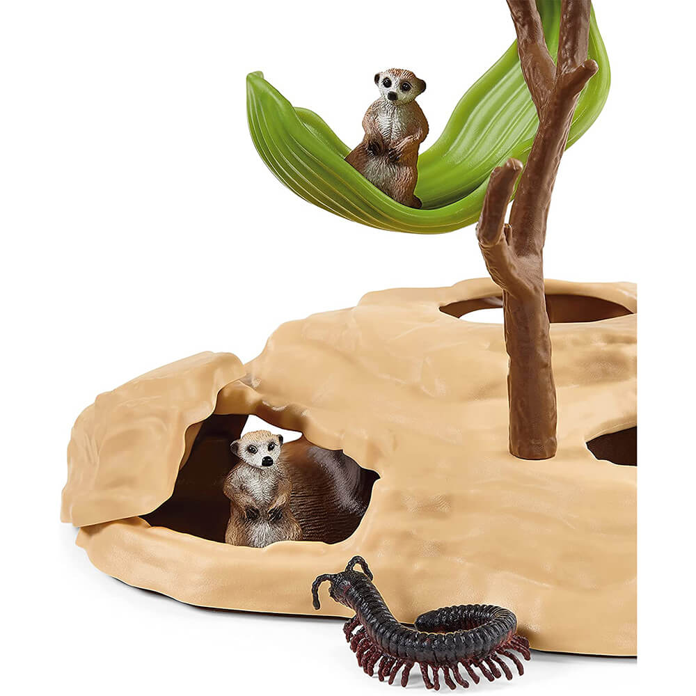 Schleich Wild Life Meerkat Hangout Playset