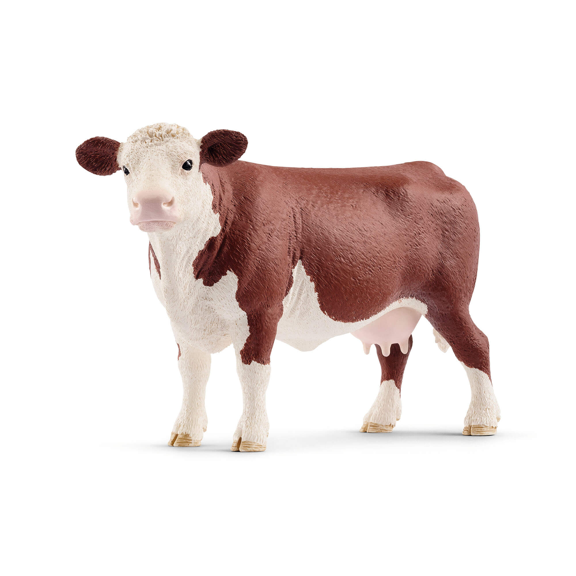 Schleich Farm World Hereford Cow Animal Figure