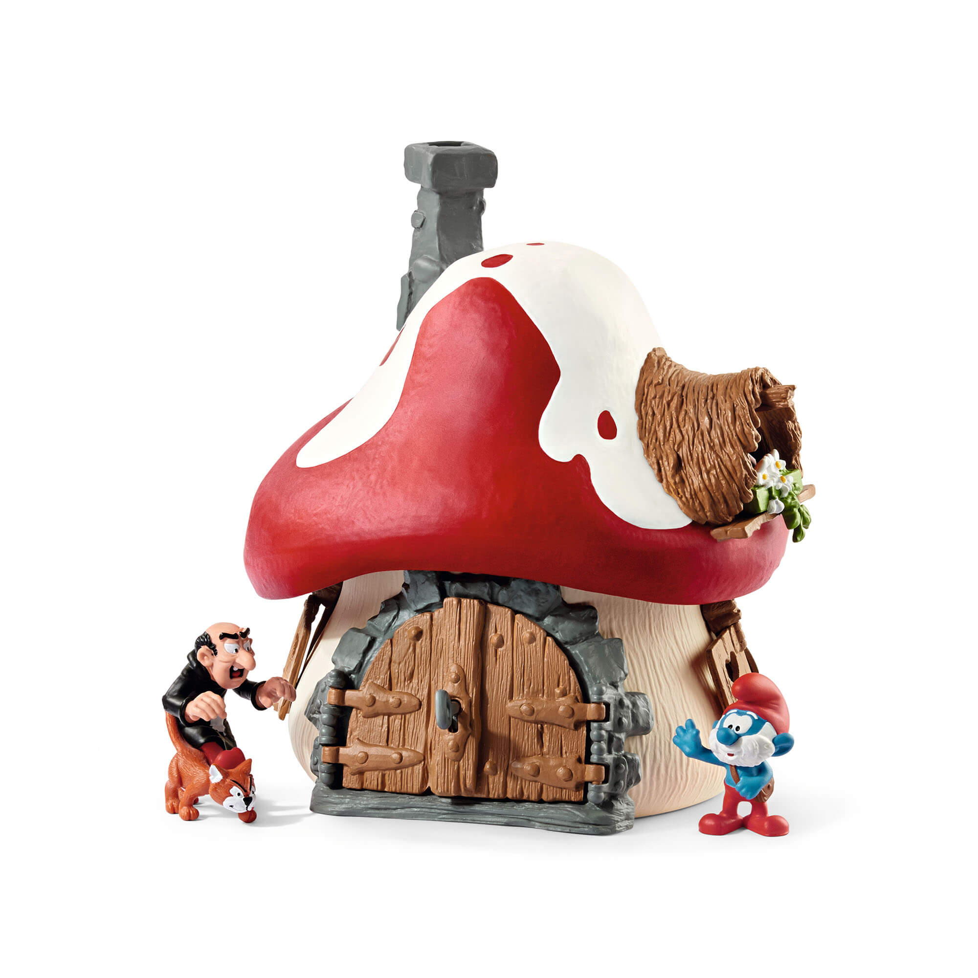Schleich Smurfs Smurf House With 2 Figurines Play Set