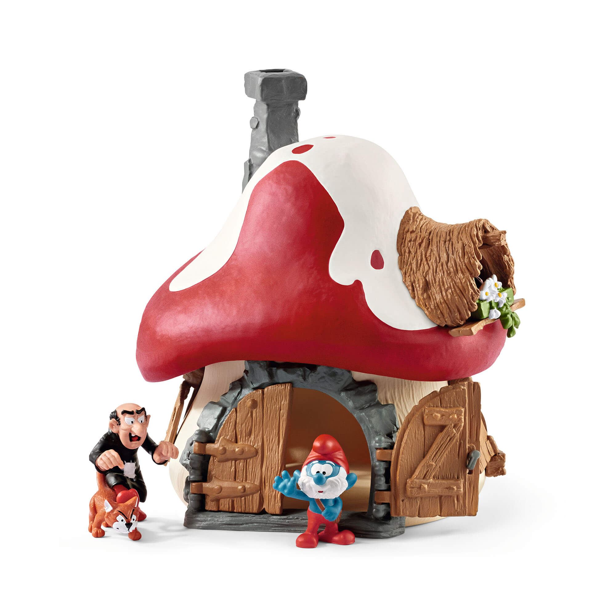 Schleich Smurfs Smurf House With 2 Figurines Play Set