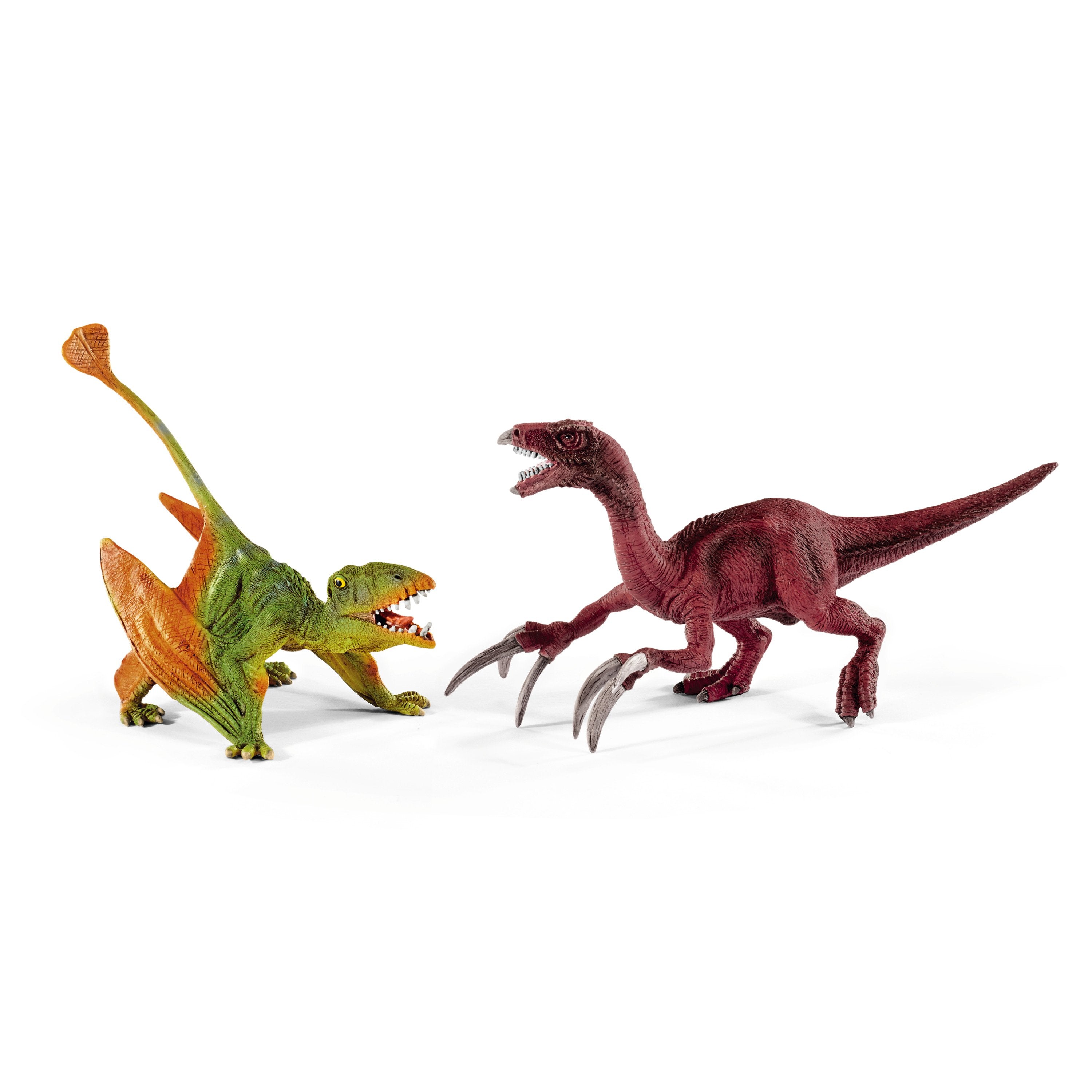 Schleich Dinosaurs Dimorphodon and Therizinosaurus Small Figure Set
