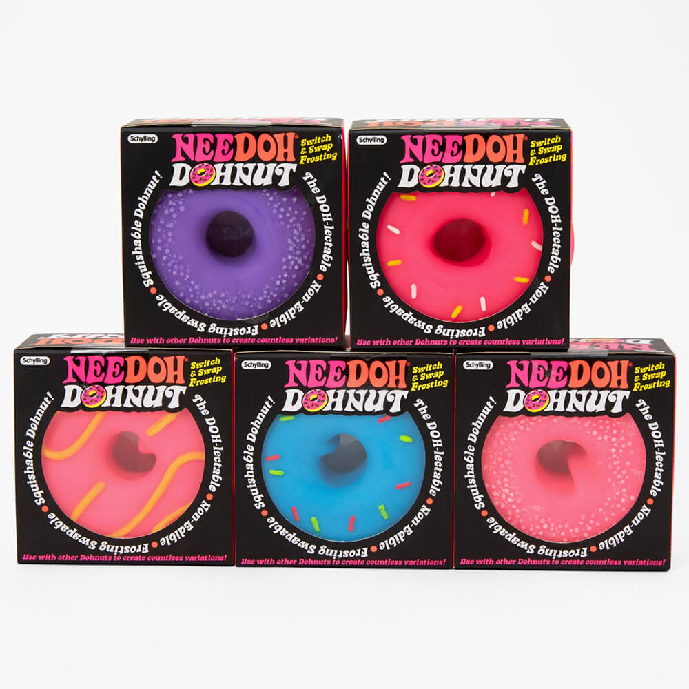 Schylling NeeDOH Dohnut Switch & Swap Frosting Set Party Bundel Inclusief 3 Verschillende Verschillende Kleuren Schylling NeeDOH Dohnut Switch & Swap Frosting Set Party Bundel Inclusief 3 Verschillende Verschillende Kleuren