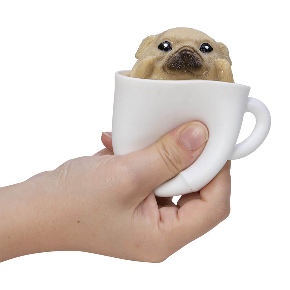 Schylling Pup in a Cup Lab-Latte Fidget Toy