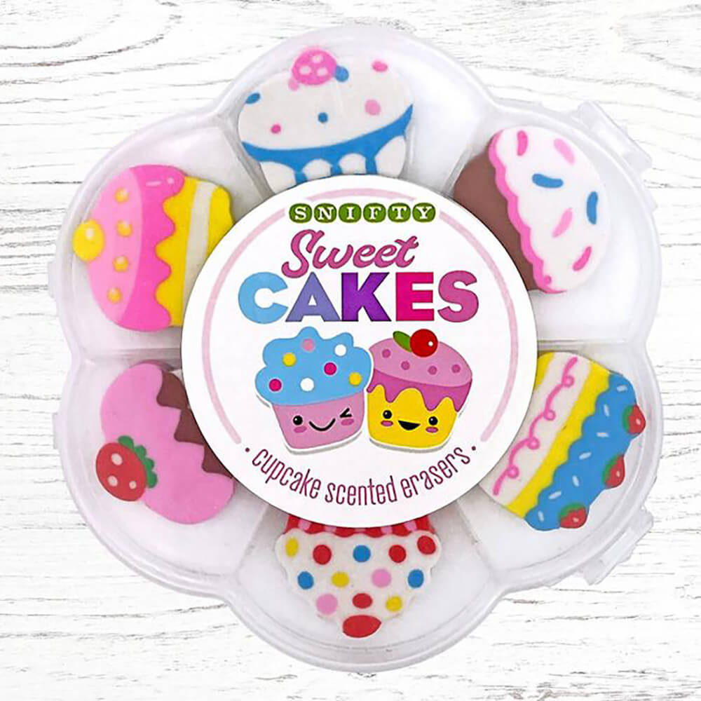 Snifty Sweet Cakes Cupcake Scented Eraser Set