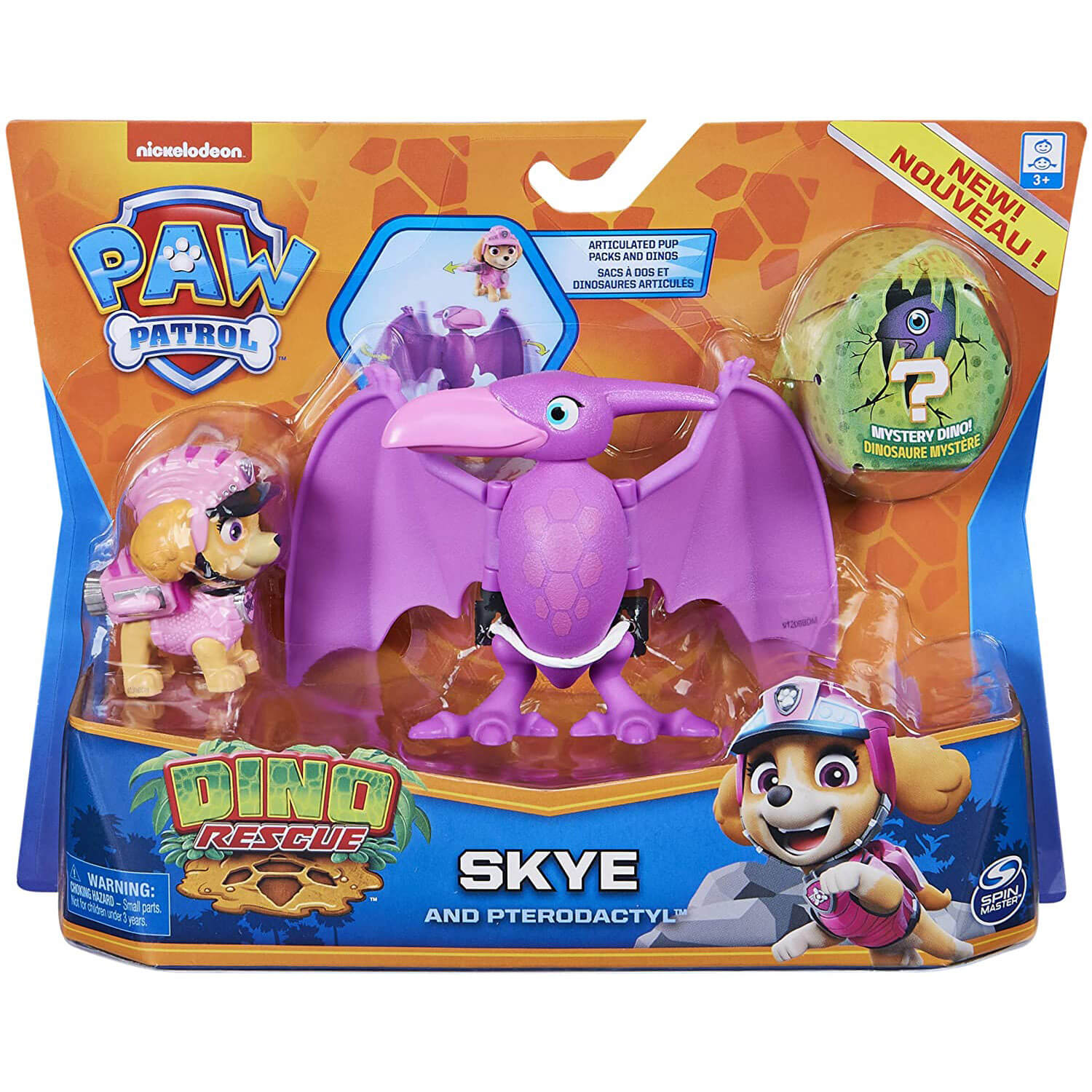 Spin Master PAW Patrol Dino Rescue Skye and Pterodactyl Action Figure Set