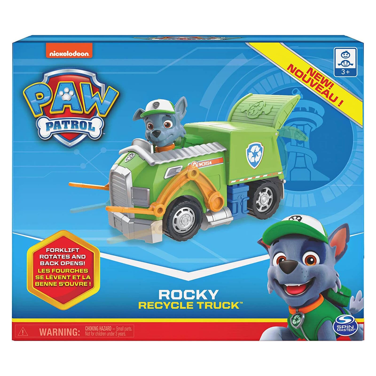 PAW Patrol Rocky’s Recycle Truck Vehicle with Collectible Figure