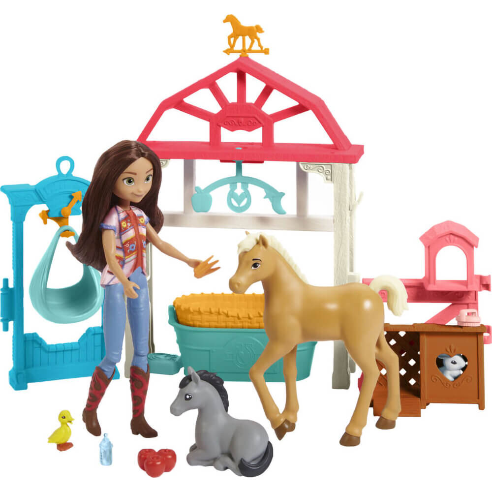 Spirit Untamed Lucky's Foal Nursery Playset