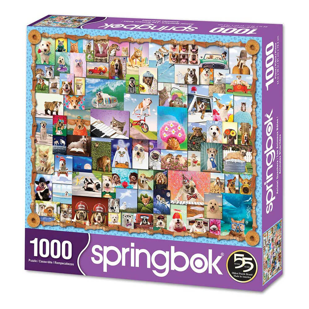 Springbok Animal Quackers 1000 Piece Jigsaw Puzzle Box