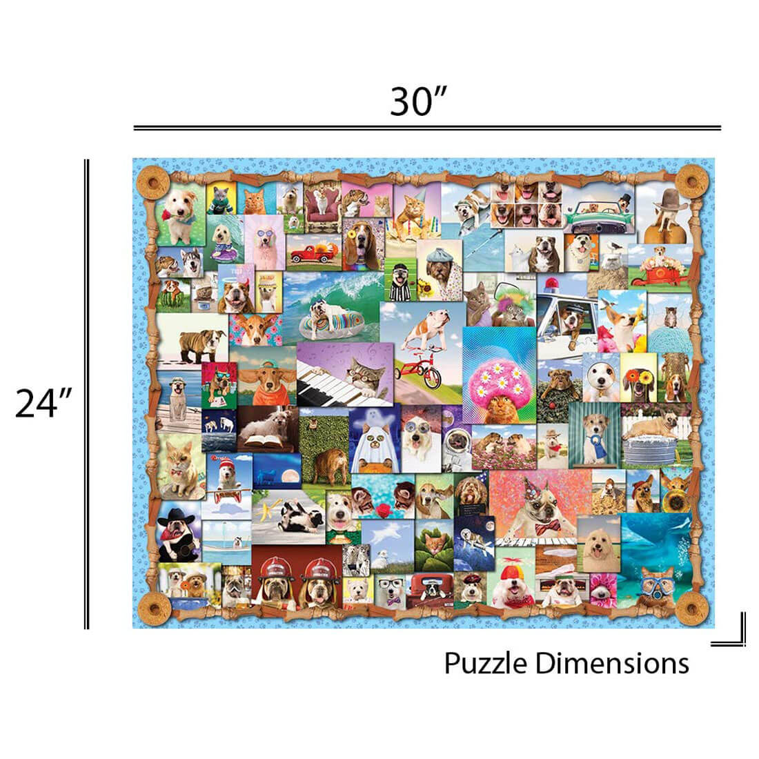 Springbok Animal Quackers 1000 Piece Jigsaw Puzzle Dimensions