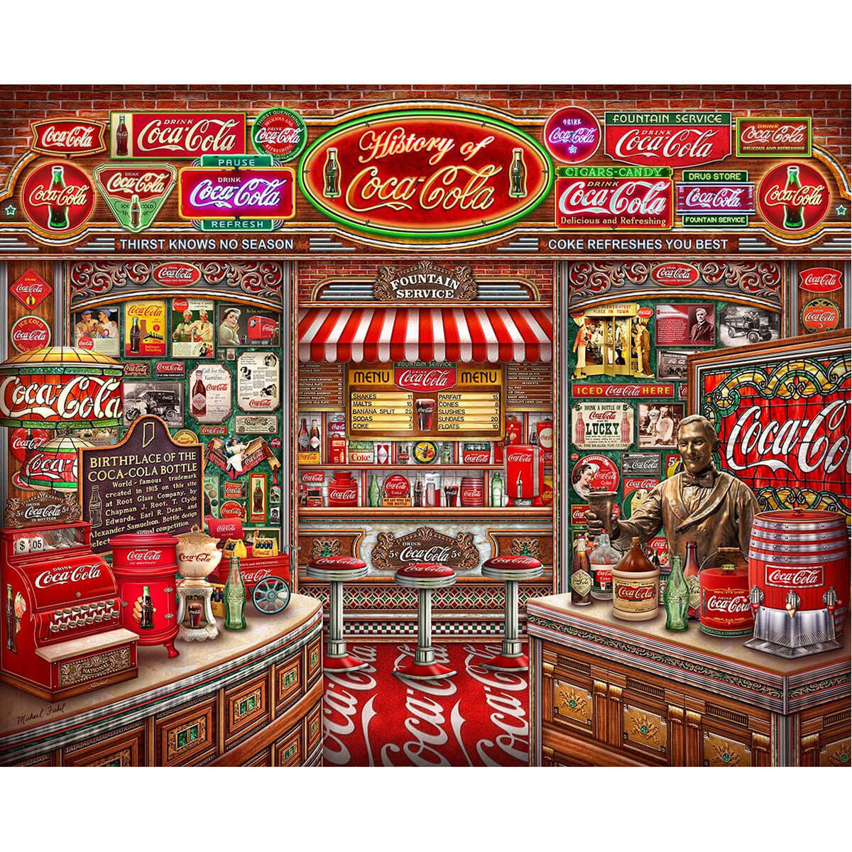 Springbok Coca-Cola "History" 1000 Piece Jigsaw Puzzle