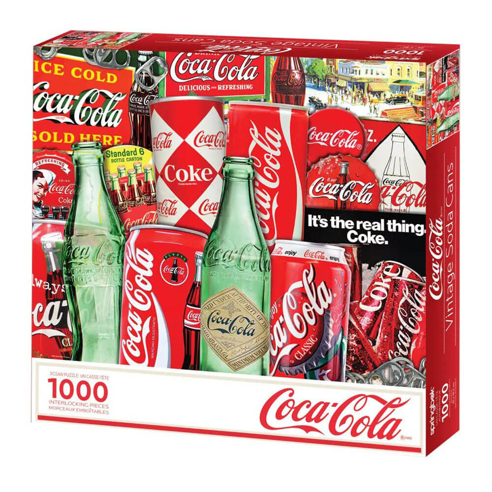 Springbok Coca-Cola Vintage Cans 1000 Piece Jigsaw Puzzle