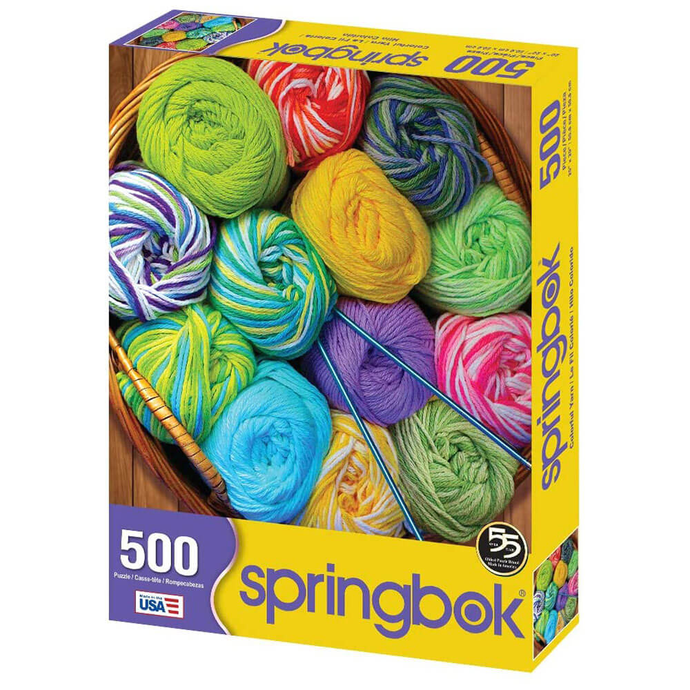 Springbok Colorful Yarn 500 Piece Jigsaw Puzzle