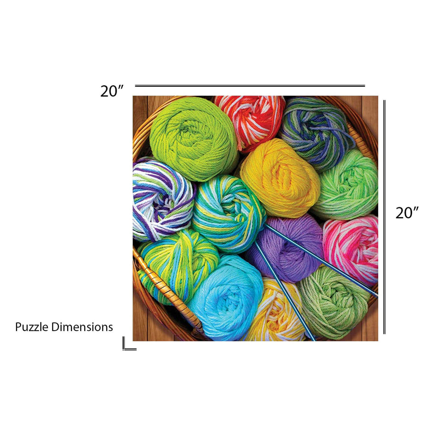 Springbok Colorful Yarn 500 Piece Jigsaw Puzzle