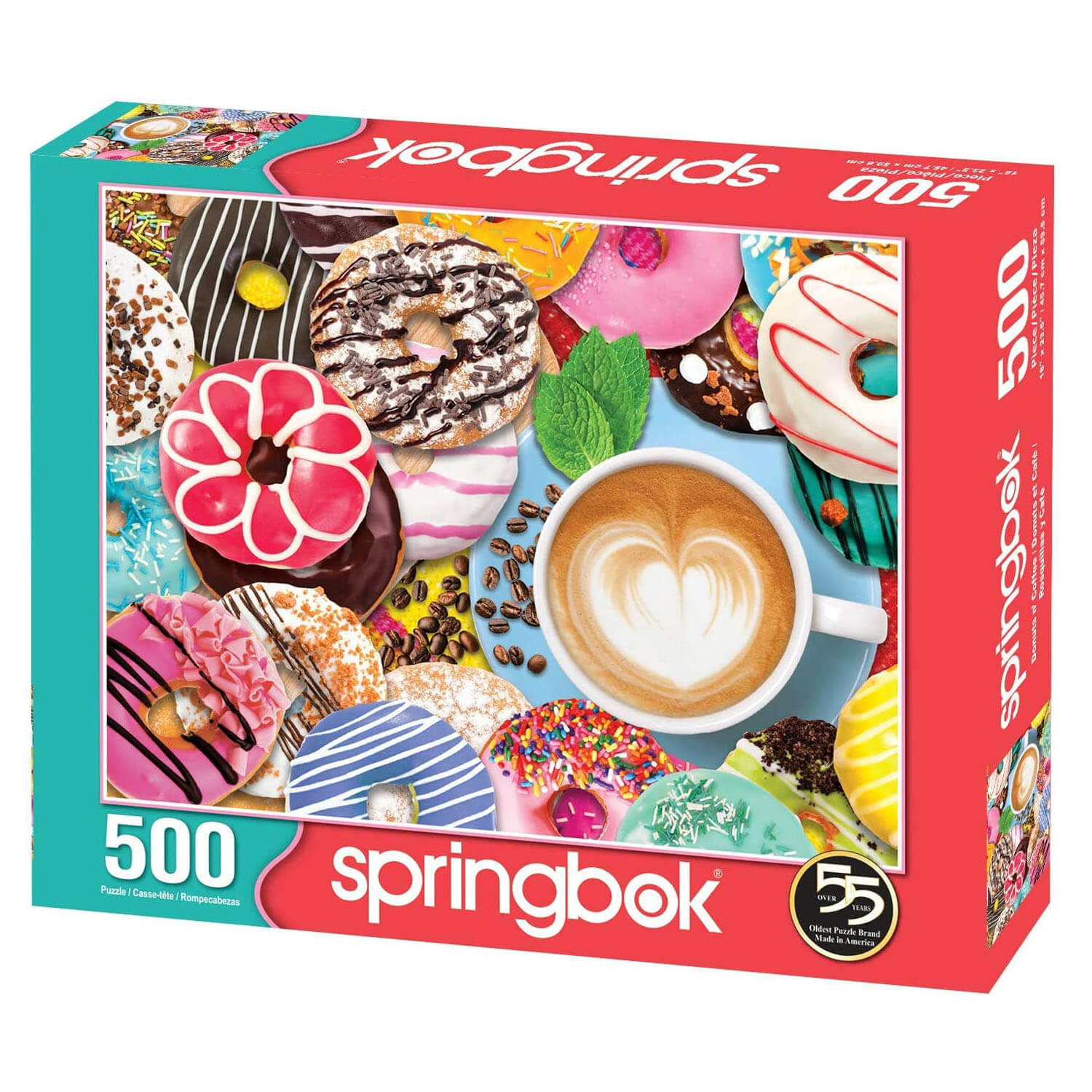 Springbok Donuts 'n' Coffee 500 Piece Jigsaw Puzzle