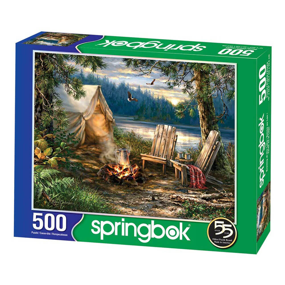 Springbok Evening at the lake 500 Piece Jigsaw Puzzle