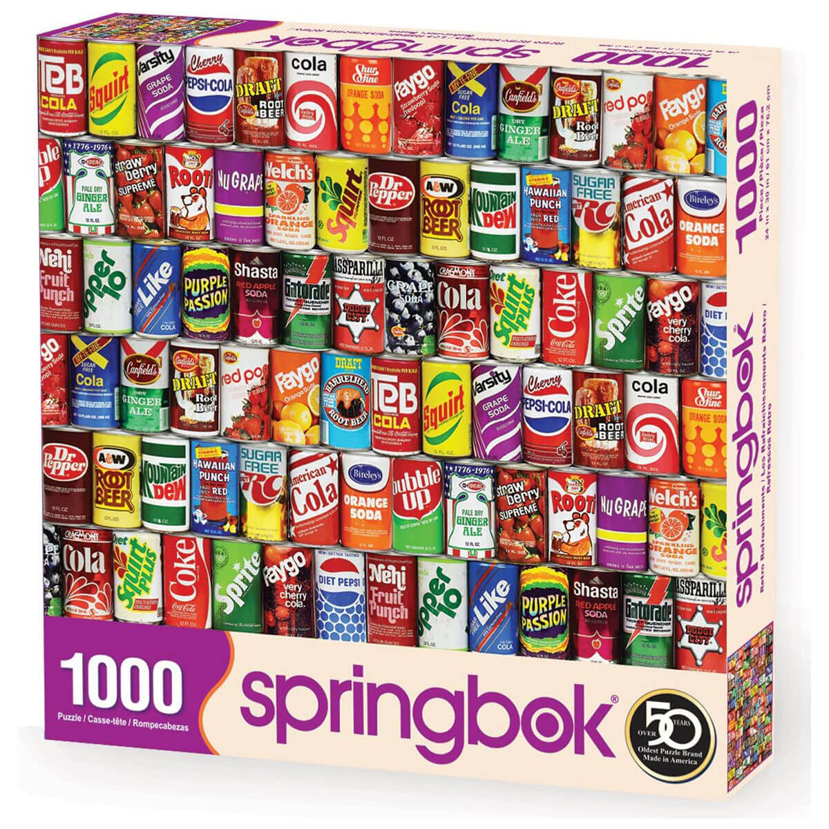 Springbok Retro Refreshments 1000 Piece Jigsaw Puzzle