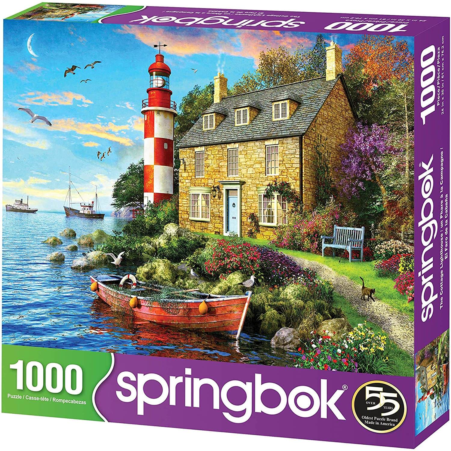 Springbok The Cottage Lighthouse 1000 Piece Jigsaw Puzzle