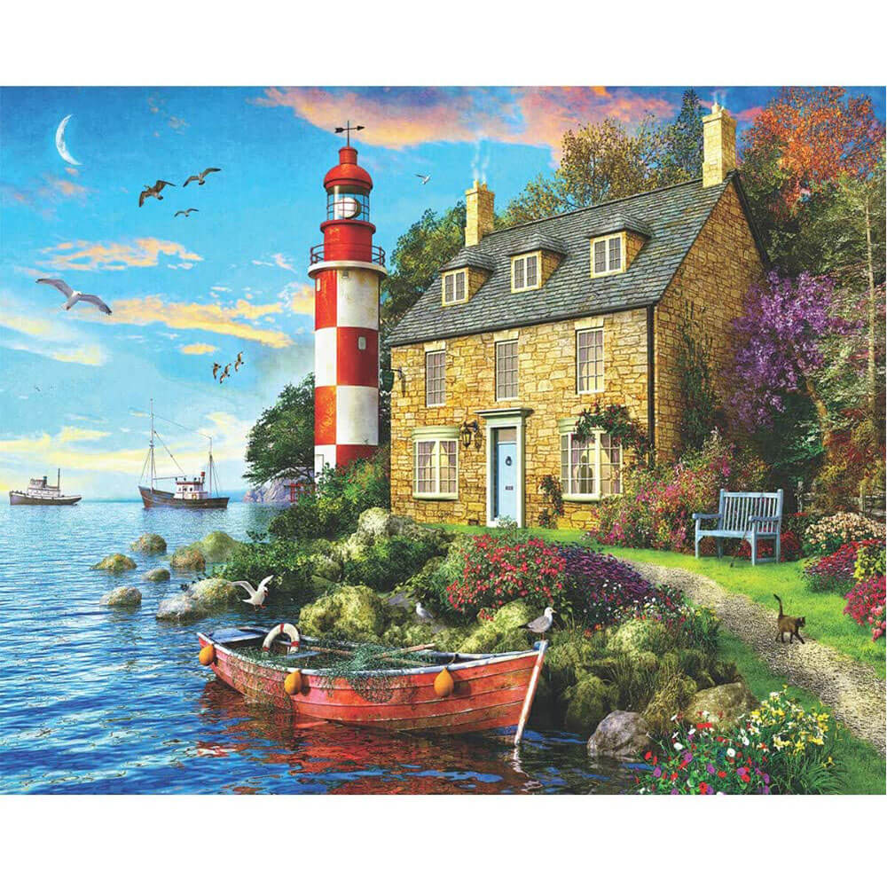 Springbok The Cottage Lighthouse 1000 Piece Jigsaw Puzzle