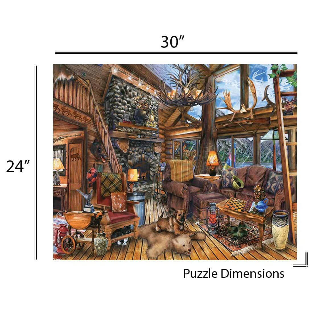 Springbok The Hunting Lodge 1000 Piece Jigsaw Puzzle
