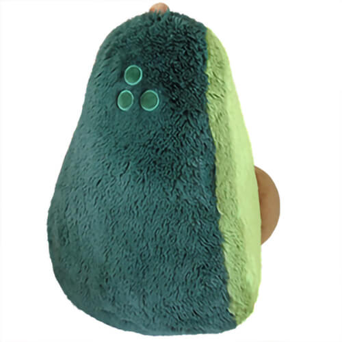 Squishables food rear quarter view of the dark green color.