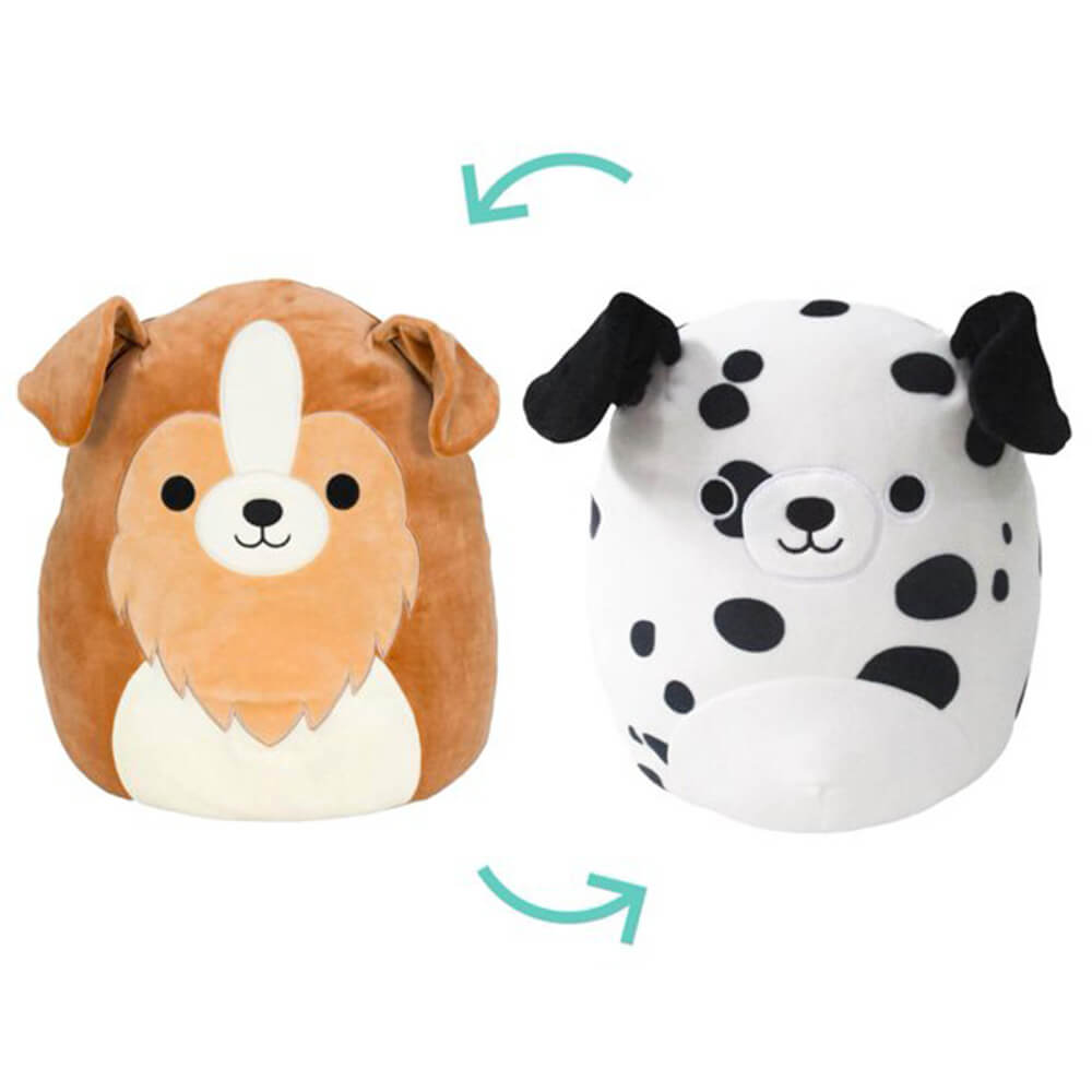 Squishmallows Flipamallows Andres and Dustin 12" Reversable Plush