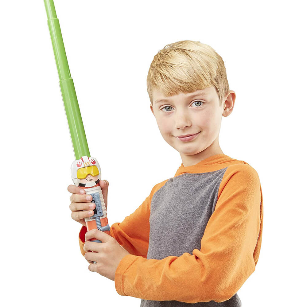 Star Wars Lightsaber Squad Luke Skywalker Extendable Green Lightsaber