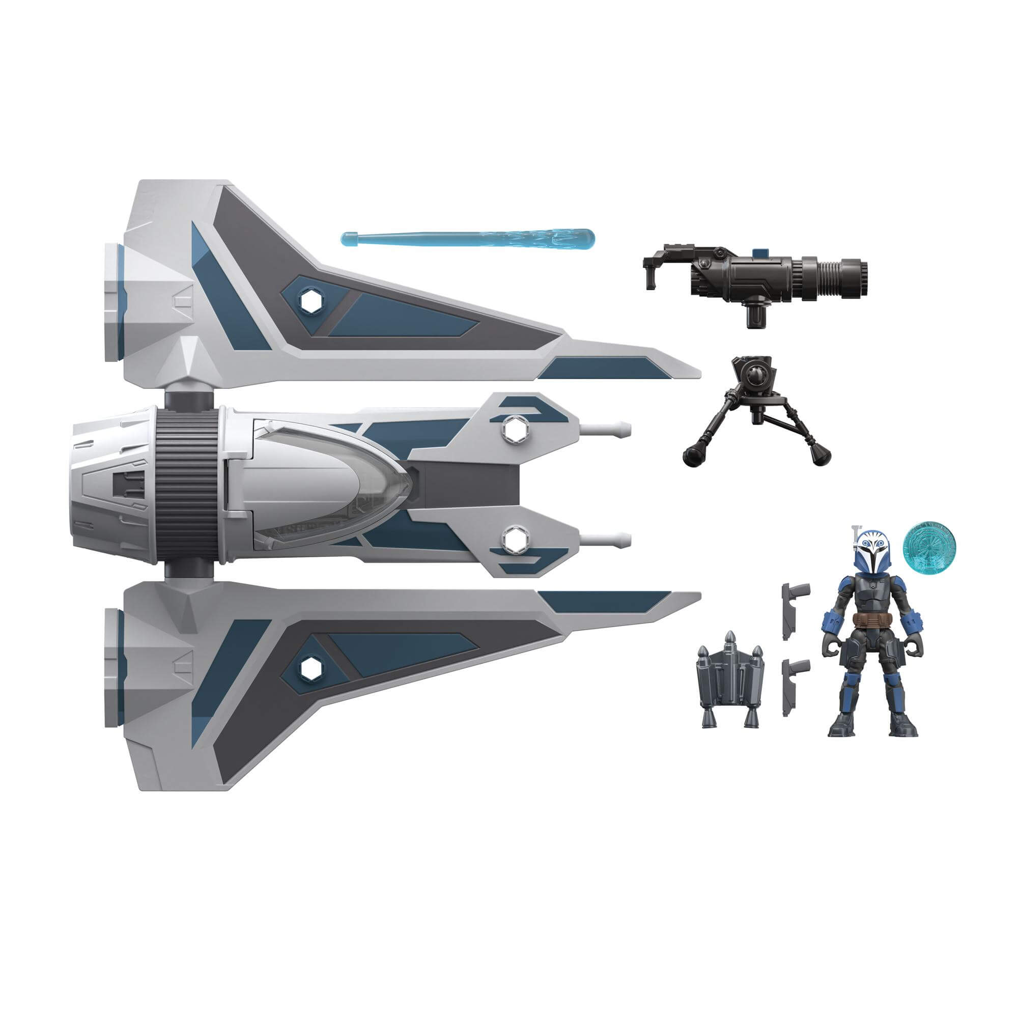 Star Wars Mission Fleet Stellar Class Bo-Katan Gauntlet Starfighter Starfighter Siege Playset