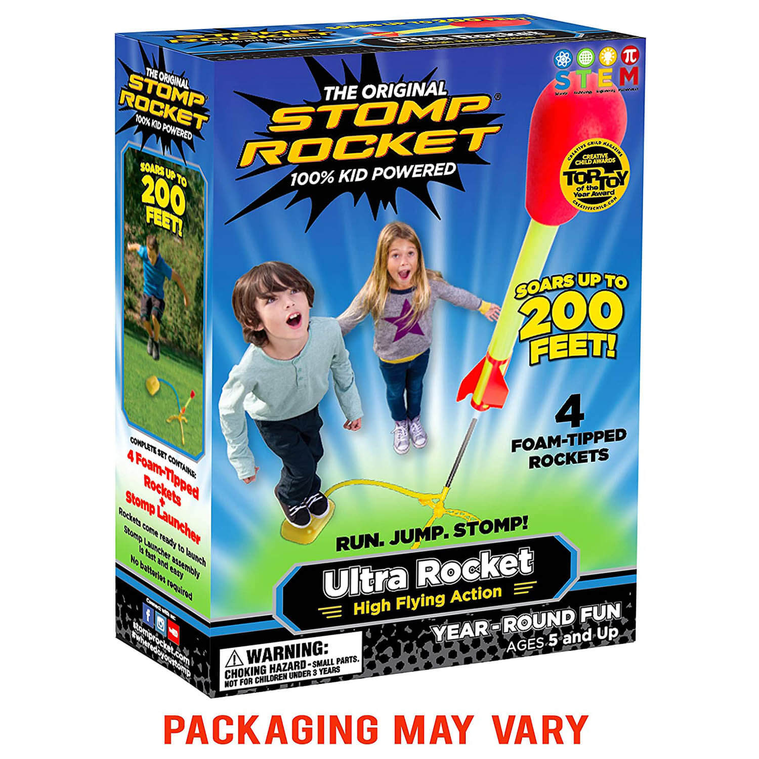 Stomp Rocket Ultra Rocket Launcher with 4 Rockets