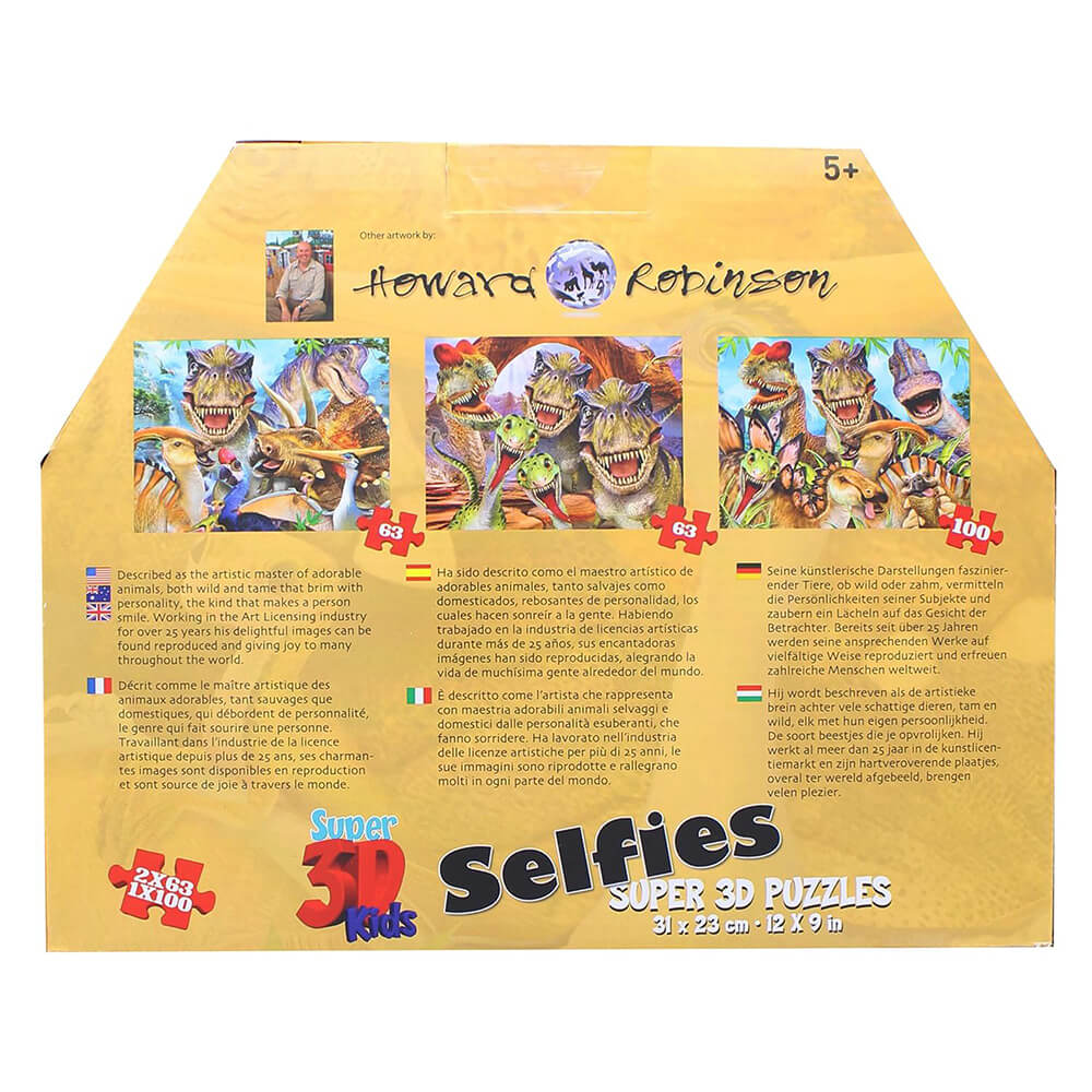Super 3D Puzzle Dinosaur Selfies  100 Pc