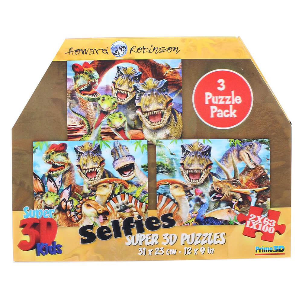 Super 3D Puzzle Dinosaur Selfies  100 Pc
