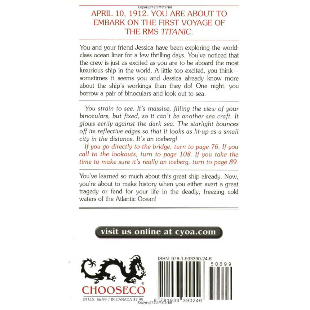 Terror On The Titanic (Choose Your Own Adventure #24)