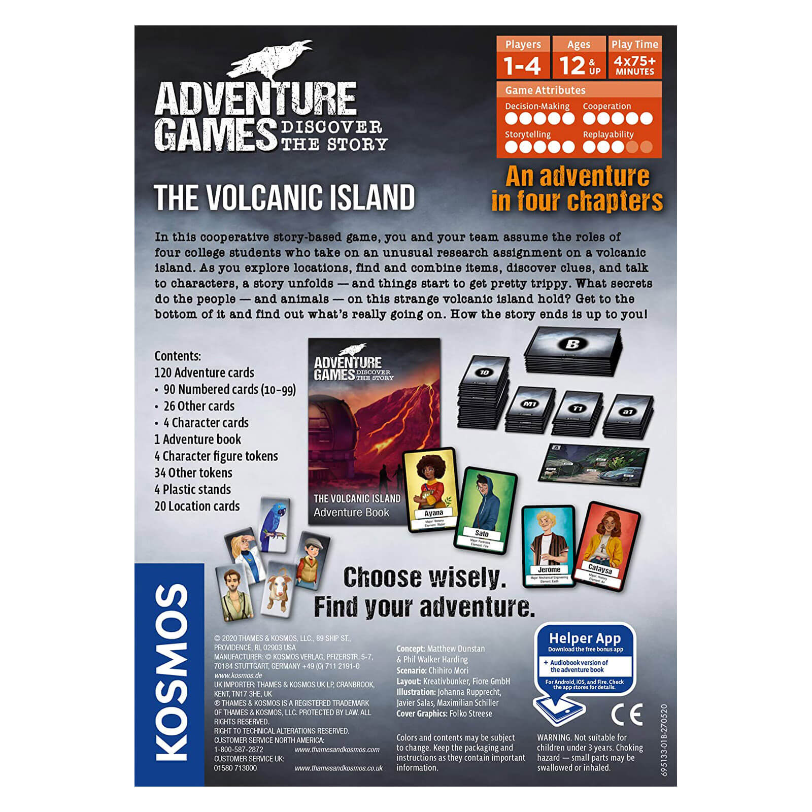 Thames & Kosmos Adventure Games The Volcanic Island
