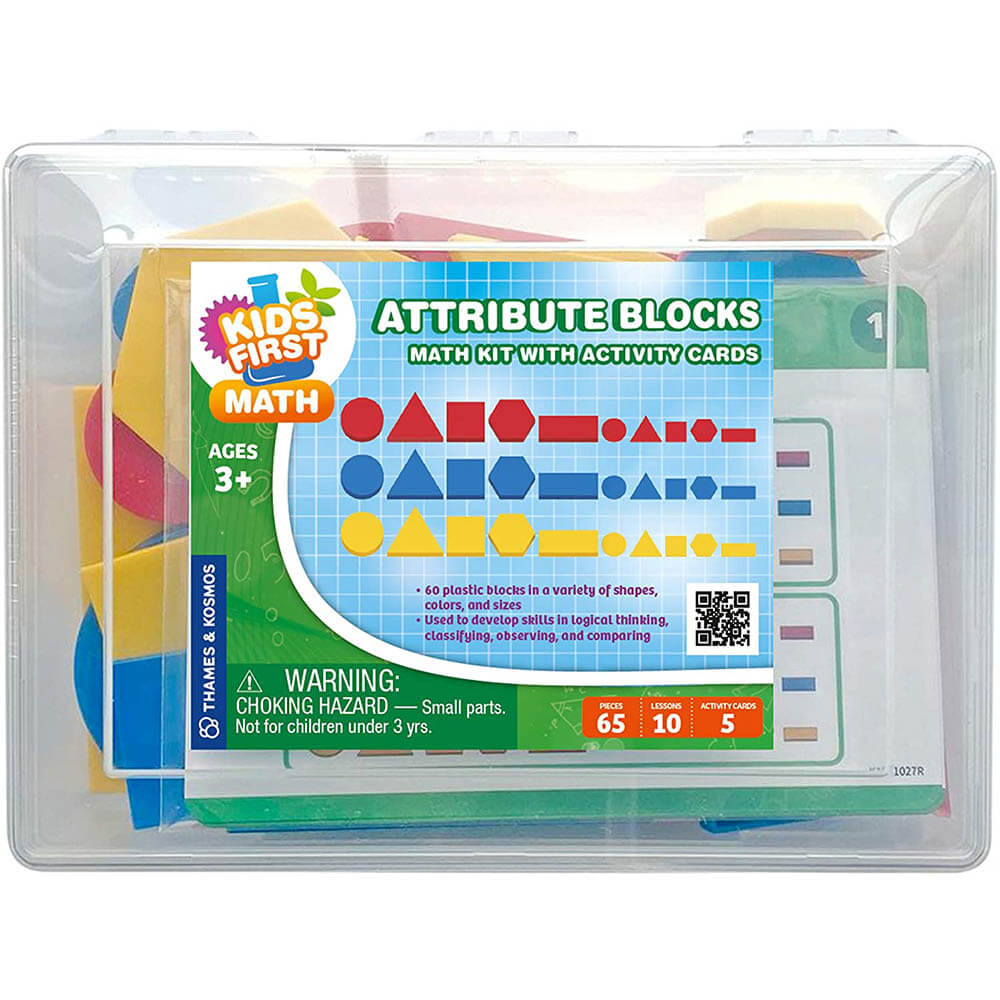 Thames and Kosmos Attribute Blocks Math Kit with Activity Cards