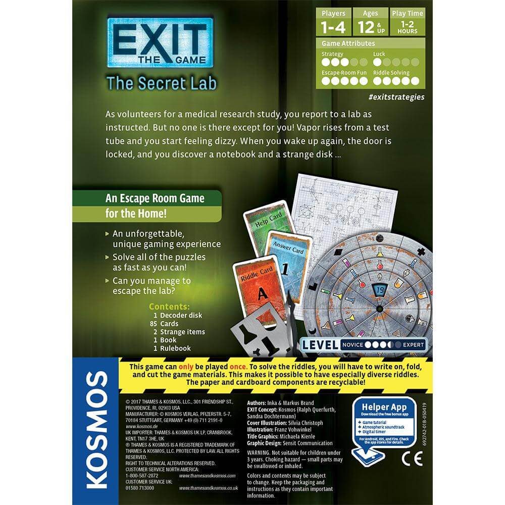 Thames and Kosmos EXIT: The Secret Lab