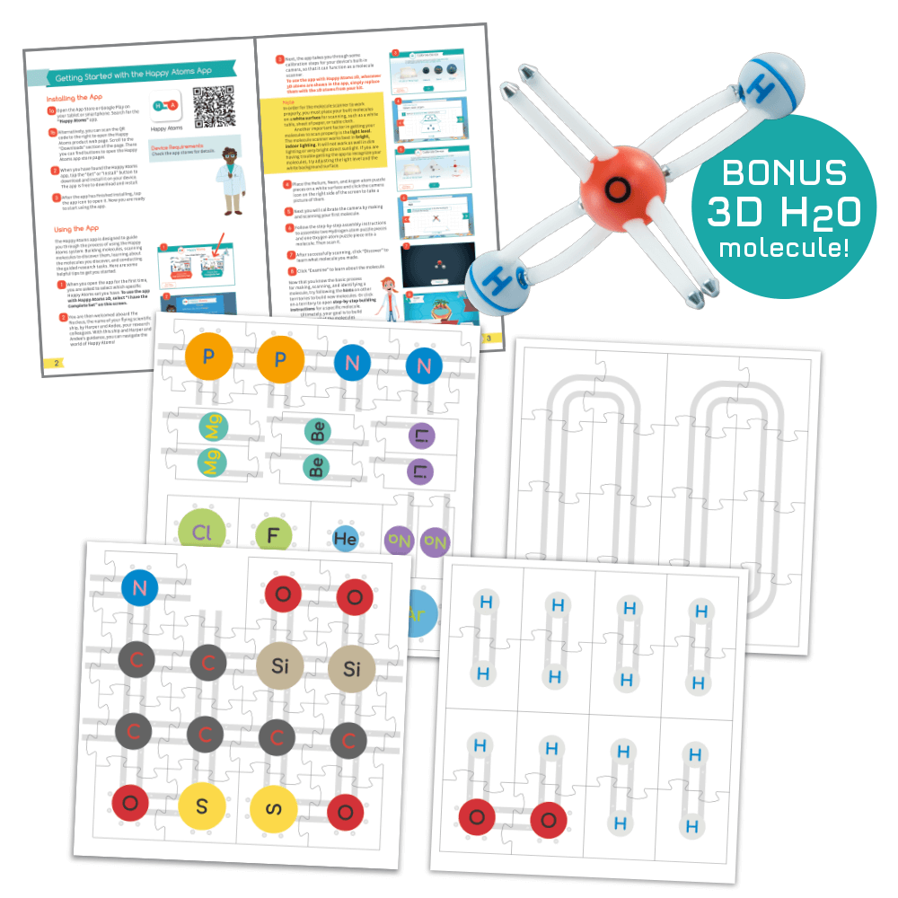 Thames and Kosmos Happy Atoms 2D Interactive Chemistry Puzzles